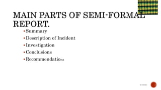 Summary
Description of Incident
Investigation
Conclusions
Recommendations
6/4/2021
 