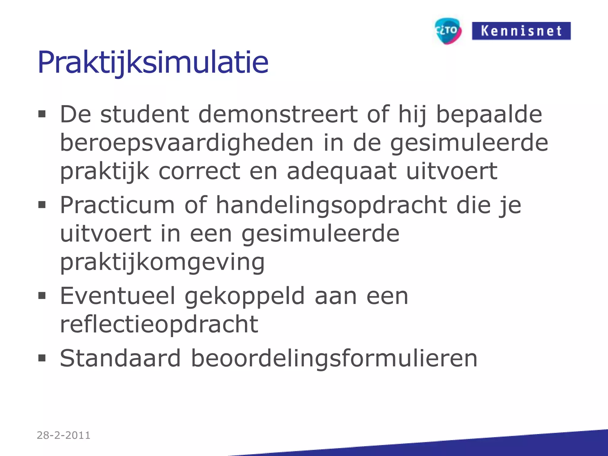 Computersimulatie in VRTools: Verschillende simulatoren STCMeer weten? Klik hier