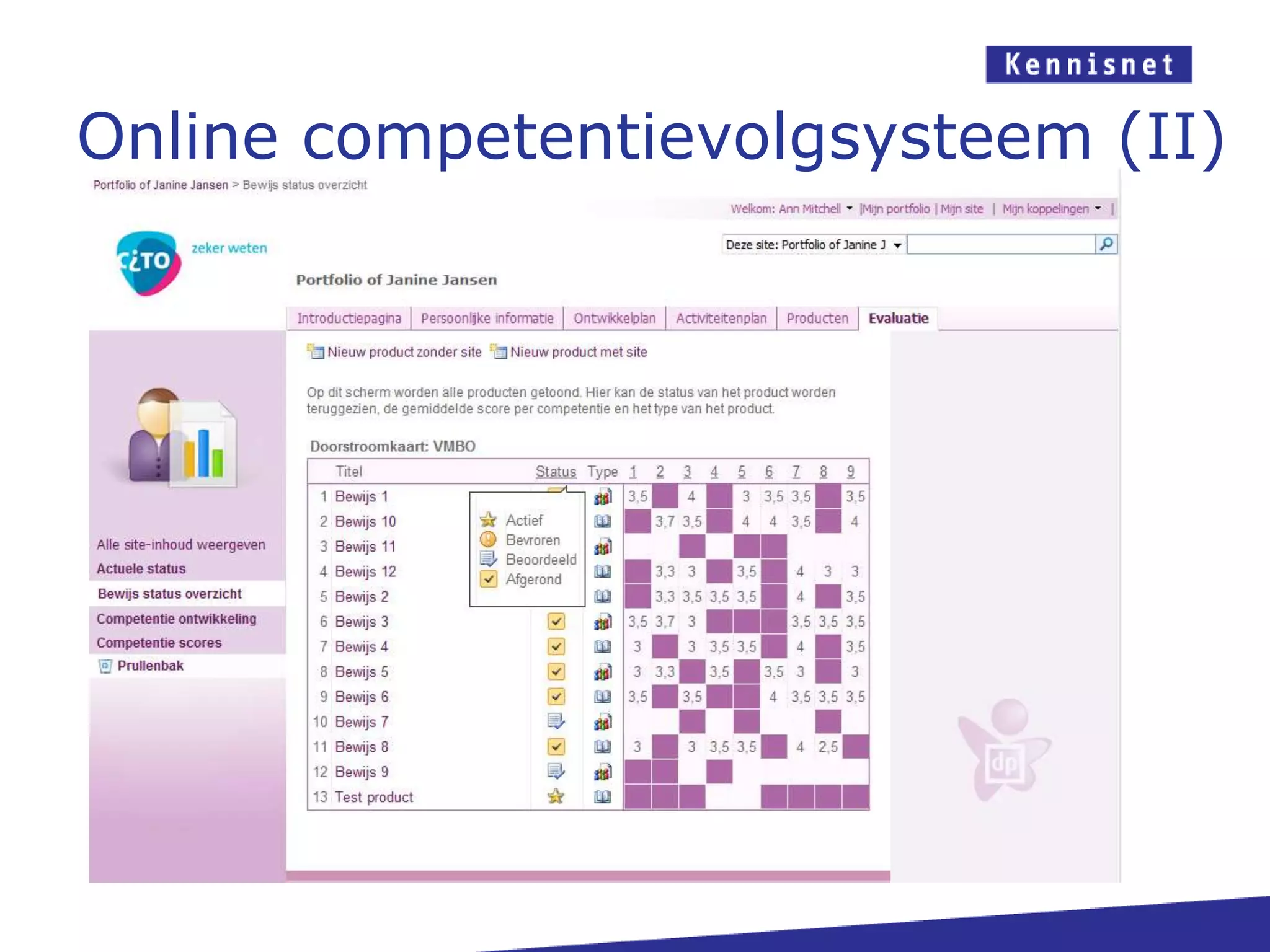 Resultaten in leerlingvolgsysteemVia portfolioVia andere toetsvormen27-2-2011