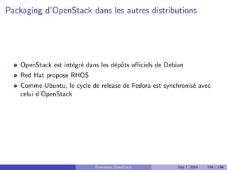 Plan 
1 Le Cloud : vue d'ensemble 
2 OpenStack : projet, logiciel et utilisation 
3 Deployer OpenStack 
Les briques necessaires 
Keystone : Authenti 