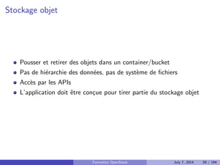 AWS 
Regardons l'interface web d'Amazon 
Formation OpenStack July 7, 2014 26 / 194 
 