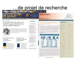 … de projet de recherche 