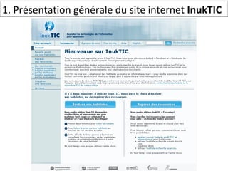 1.  Présentation générale du site internet  InukTIC 