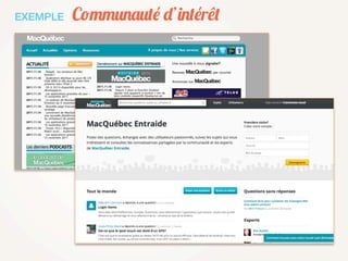 EXEMPLE   Communauté d’intérêt
 