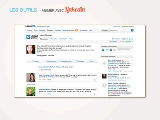 LES OUTILS   ANIMER AVEC   Linkedin
 