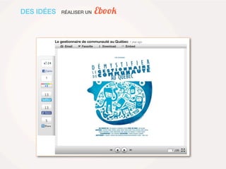 DES IDÉES   RÉALISER UN   Ebook
 