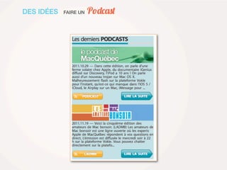 DES IDÉES   FAIRE UN   Podcast
 