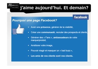 j’aime aujourd’hui. Et demain?
 