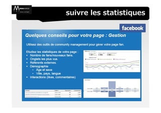 suivre les statistiques
 
