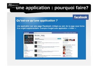 une application : pourquoi faire?
 