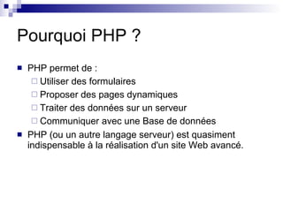 Formation PHP | ODP