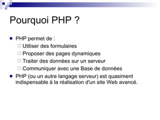 Formation PHP