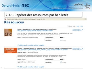 2.3.1. Repérez des ressources par habiletés 