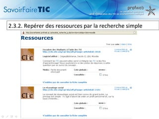 2.3.2. Repérer des ressources par la recherche simple 
