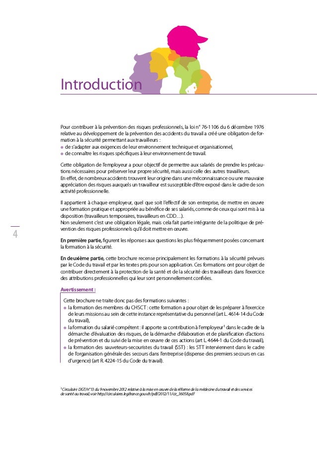 Formation Securite Inrs Brochure