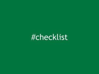 #checklist 
 