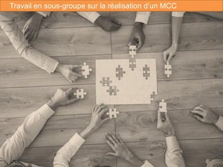 81
Travail en sous-groupe sur la réalisation d’un MCC
 
