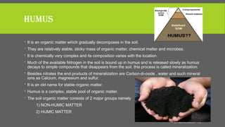 FORMATION AND COMPOSITION OF SOIL ORGANIC MATTER K R.pptx