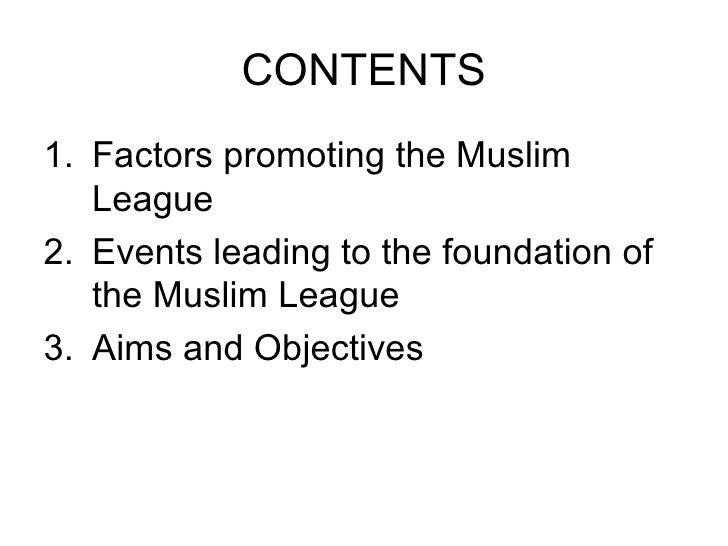 formation-and-objectives-of-muslim-league