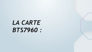 LA CARTE
BTS7960 :
 