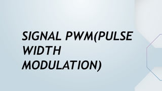 SIGNAL PWM(PULSE
WIDTH
MODULATION)
 