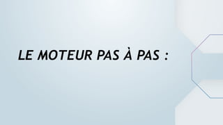 LE MOTEUR PAS À PAS :
 
