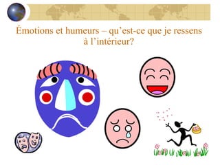 Émotions et humeurs – qu’est-ce que je ressens à l’intérieur? 