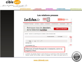 Les relations presses
 