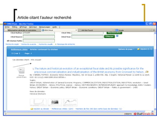 Article citant l’auteur recherché
 