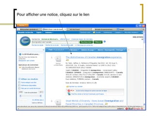 Pour afficher une notice, cliquez sur le lien
 