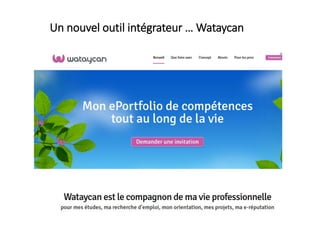 Un nouvel outil intégrateur … Wataycan
 