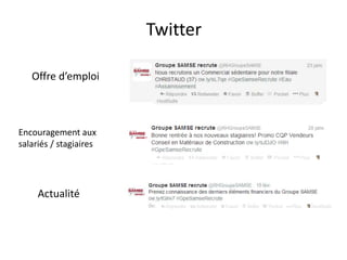 Twitter
Offre d’emploi

Encouragement aux
salariés / stagiaires

Actualité

 