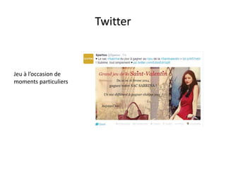 Twitter

Jeu à l’occasion de
moments particuliers

 