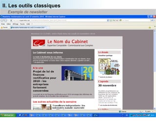II. Les outils classiques
  Exemple de newsletter




                            31
 