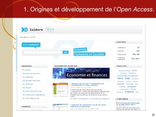 1. Origines et développement de l’ Open Access . 
