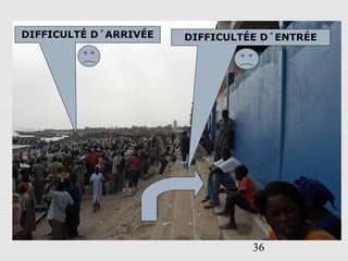 36
DIFFICULTÉ D´ARRIVÉE DIFFICULTÉE D´ENTRÉE
 