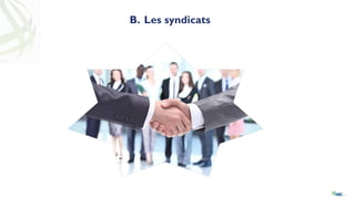 B. Les syndicats
 
