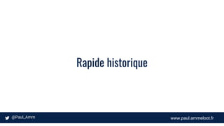 www.paul.ammeloot.fr
Rapide historique
 