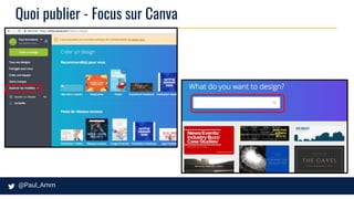 Quoi publier - Focus sur Canva
 