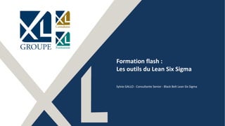 1
Formation flash :
Les outils du Lean Six Sigma
Sylvie GALLO - Consultante Senior - Black Belt Lean Six Sigma
 