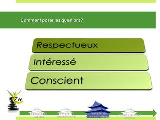 Comment poser les questions?Comment poser les questions?
 