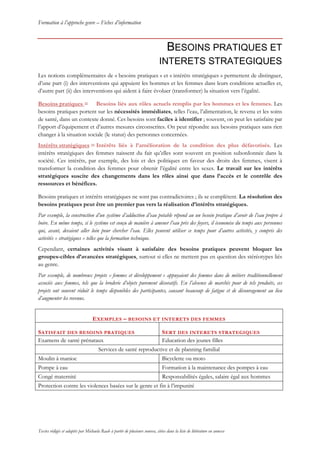 Formation genre fiches d'information m raab