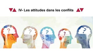 IV- Les attitudes dans les conflits
 