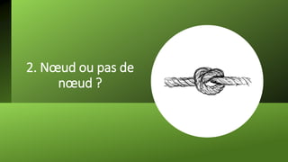 2. Nœud ou pas de
nœud ?
 