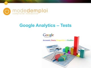 Google Analytics – Tests
 