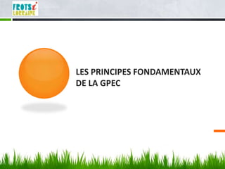 LES PRINCIPES FONDAMENTAUX
DE LA GPEC
 