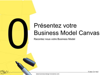 Présentez votre
Business Model Canvas
Racontez nous votre Business Model
 