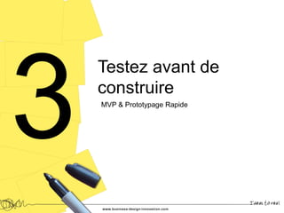 Testez avant de
construire
MVP & Prototypage Rapide
 