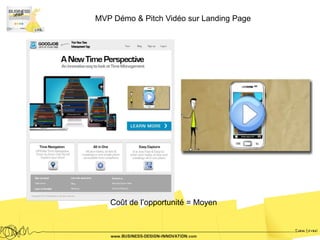 MVP Démo & Pitch Vidéo sur Landing Page




   Coût de l’opportunité = Moyen
 