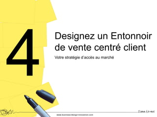 Designez un Entonnoir
de vente centré client
Votre stratégie d’accès au marché
 